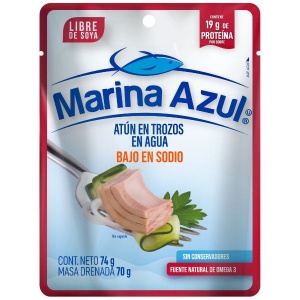 Marina azul atún bajo en sodio 74g