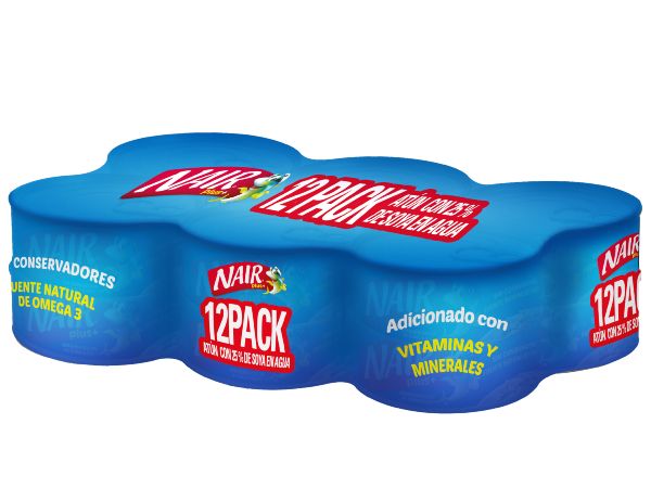 Nair atún en agua 120 gr 12 pack libre de soya