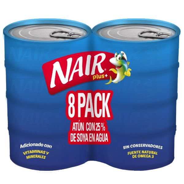 Nair atún en agua 120 gr 8 pack libre de soya