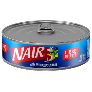 Nair libre de soya atún en hojuelas en agua 120g