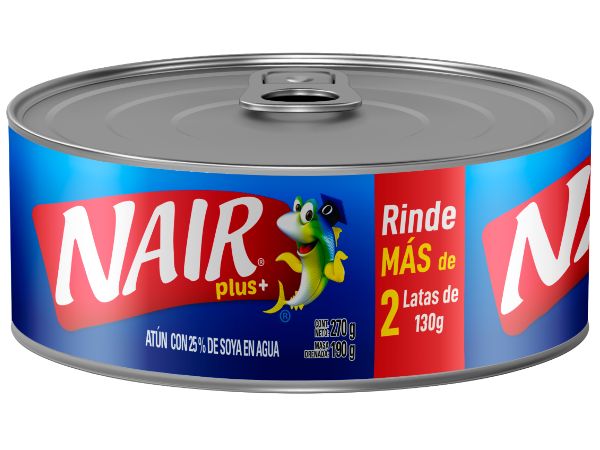 Nair - plus+ atún con 25% de soya en agua 270g