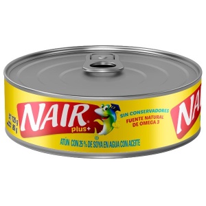 Nair plus+ atún con 25% de soya en agua con aceite 120g