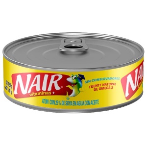Nair - vitaminas+ atún con 25% de soya en agua con aceite 120g